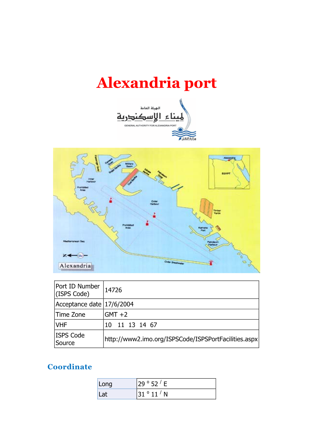 Alexandria Port