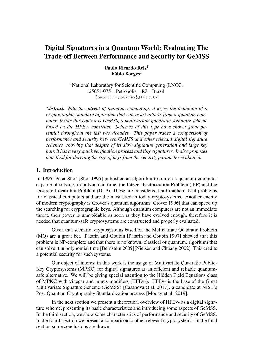 Digital Signatures in a Quantum World: Evaluating the Trade-Off Between Performance and Security for Gemss