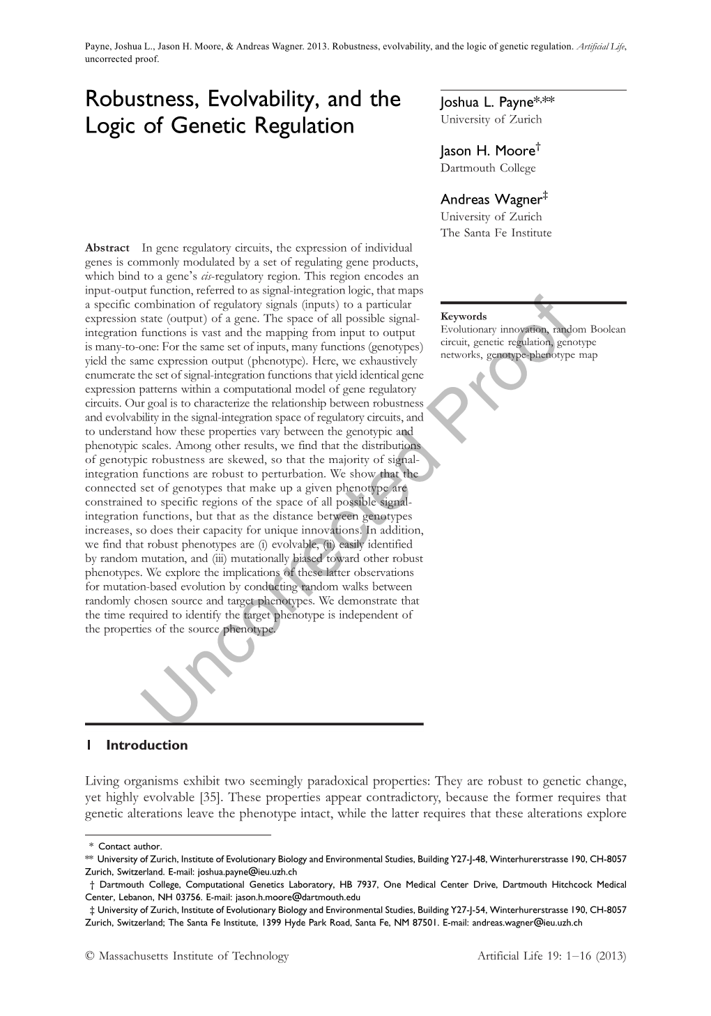 Robustness, Evolvability, and the Logic of Genetic Regulation