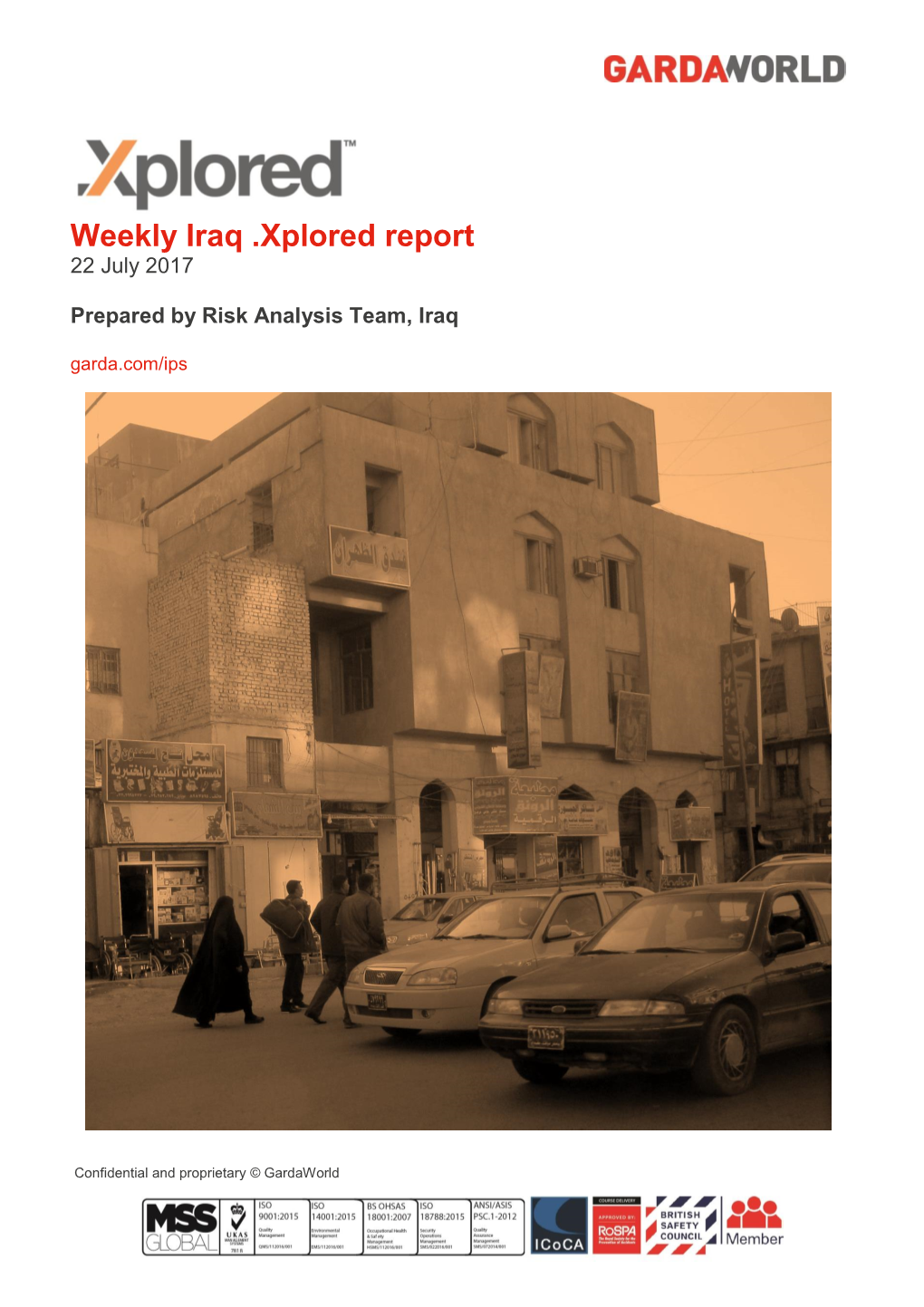 Weekly Iraq .Xplored Report 22 July 2017