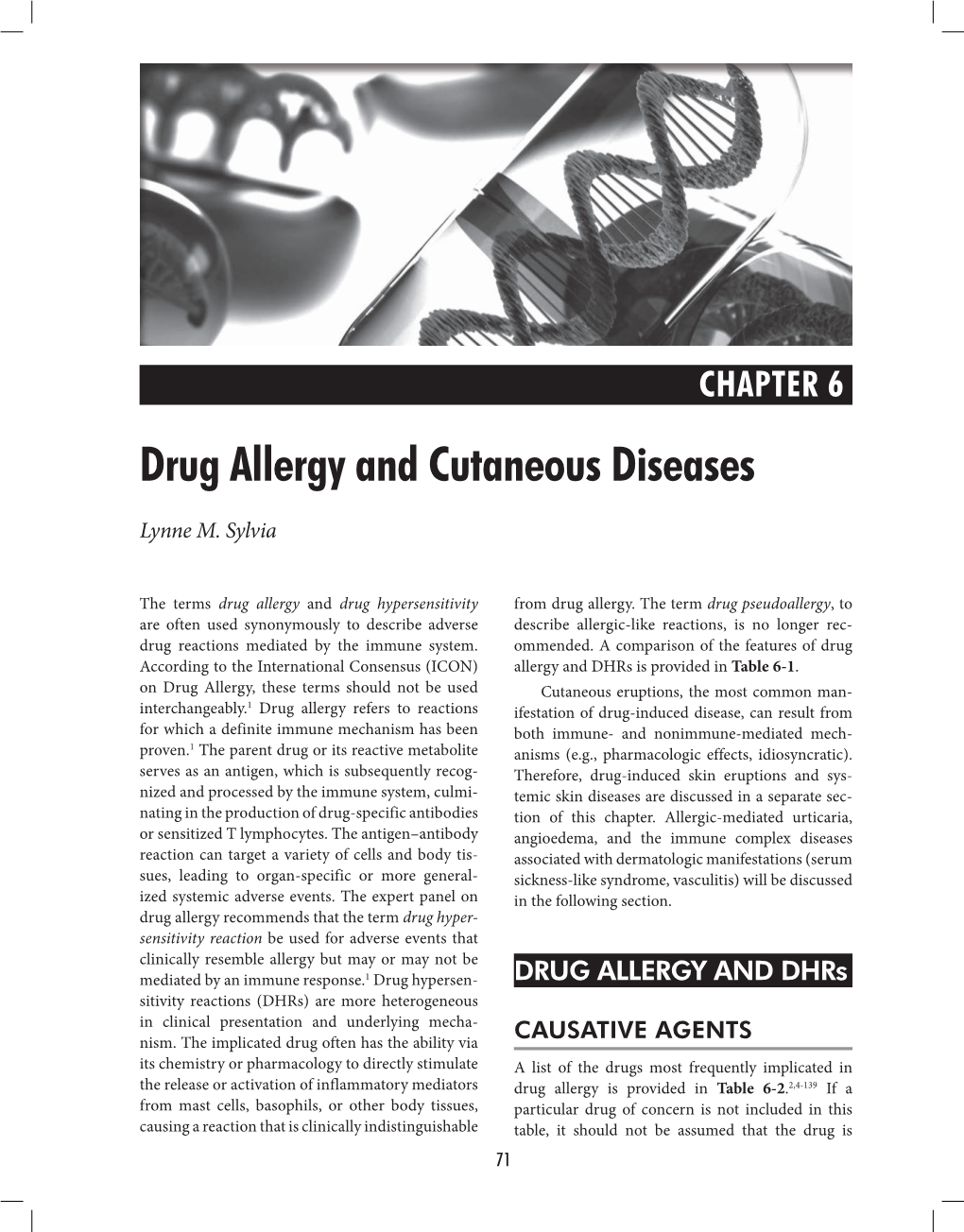 Drug Allergy and Cutaneous Diseases