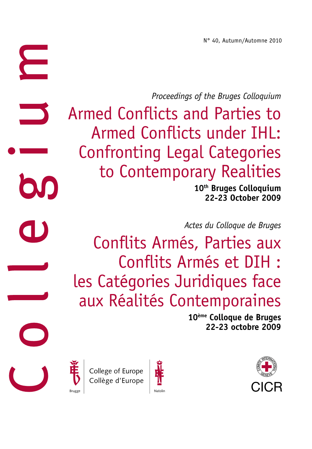 Armed Conflicts and Parties to Armed Conflicts Under