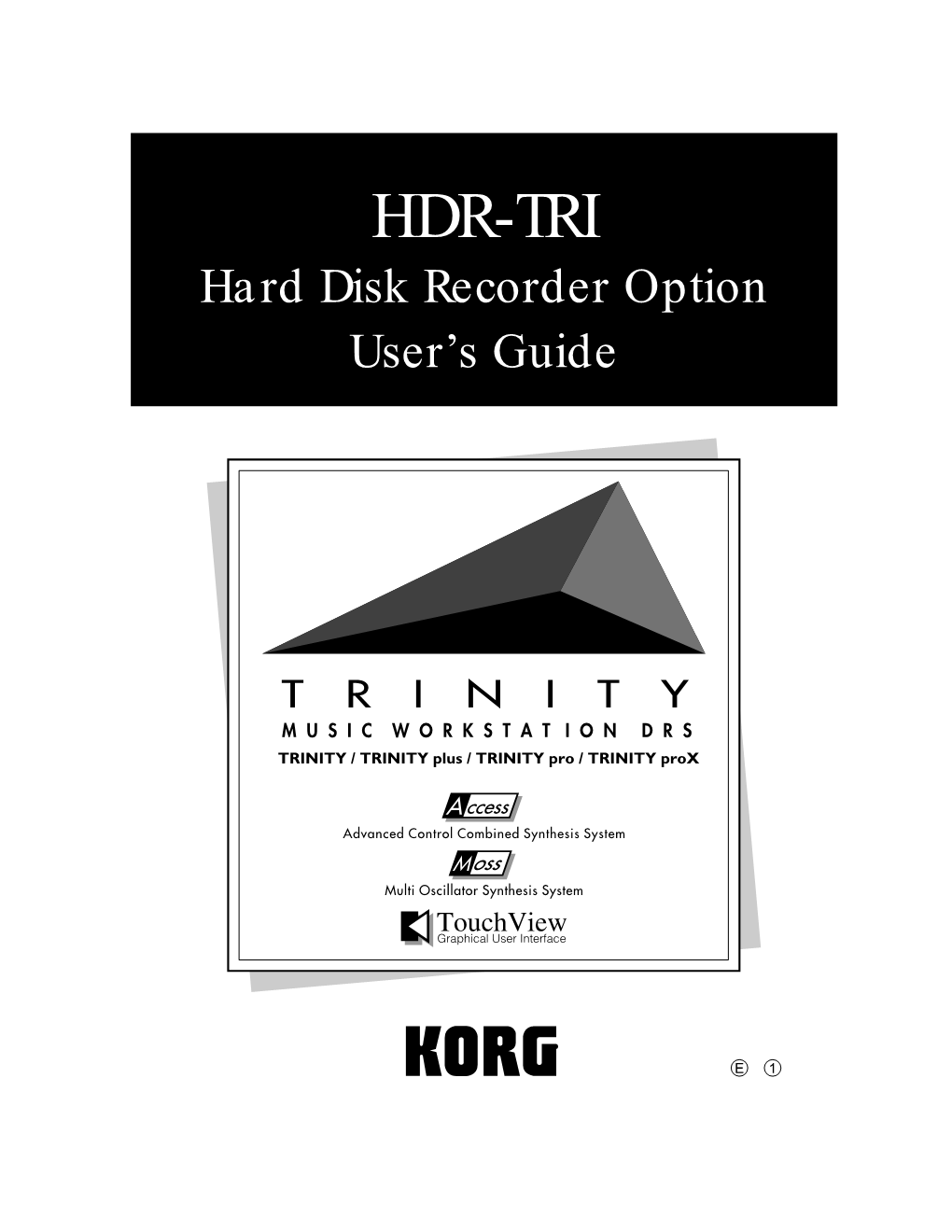 HDR-TRI Hard Disk Recorder Option User’S Guide