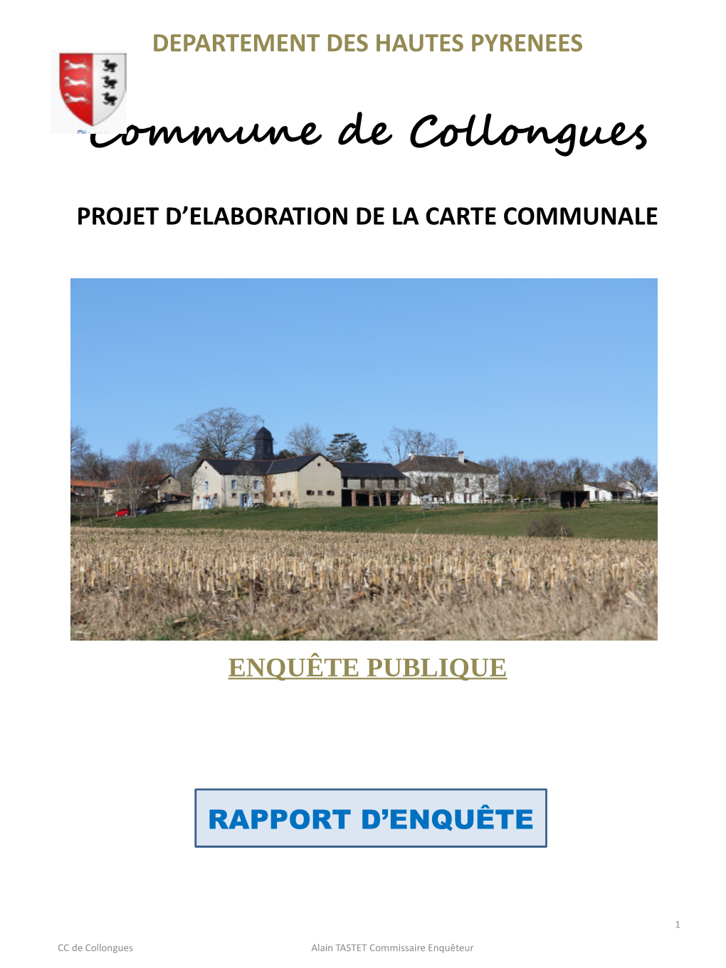 Rapport Et Conclusions Collongues