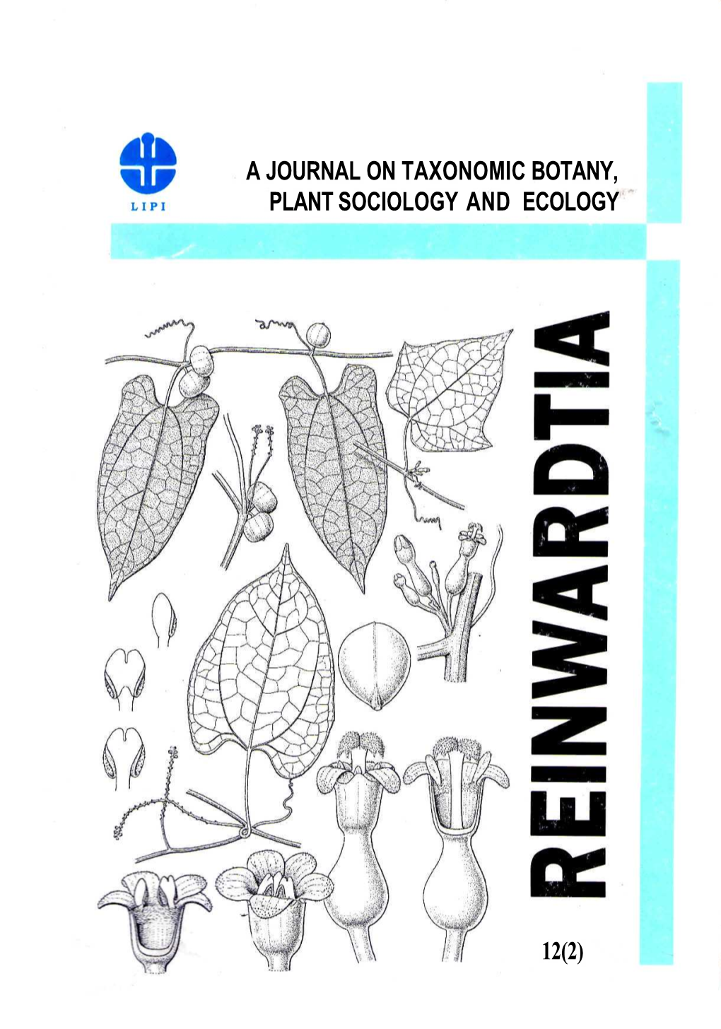 A Journal on Taxonomic Botany, Plant Sociology and Ecology