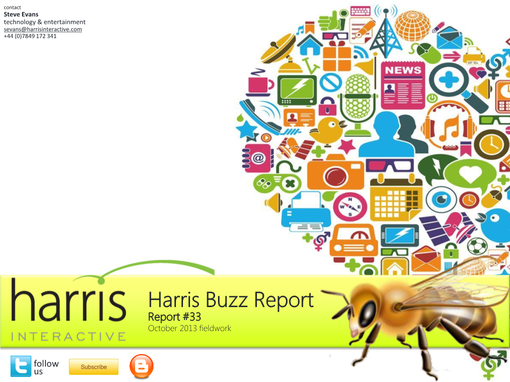 Harris Buzz Report Report #33 October 2013 Fieldwork