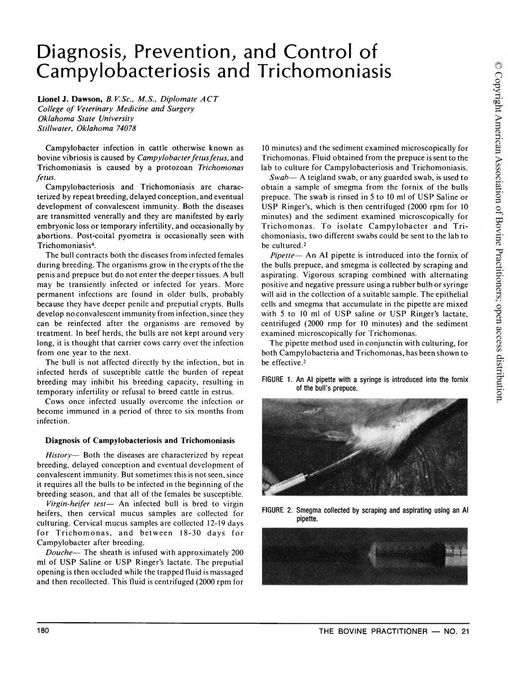 Diagnosis, Prevention, and Control of Campylobacteriosis and Trichomoniasis