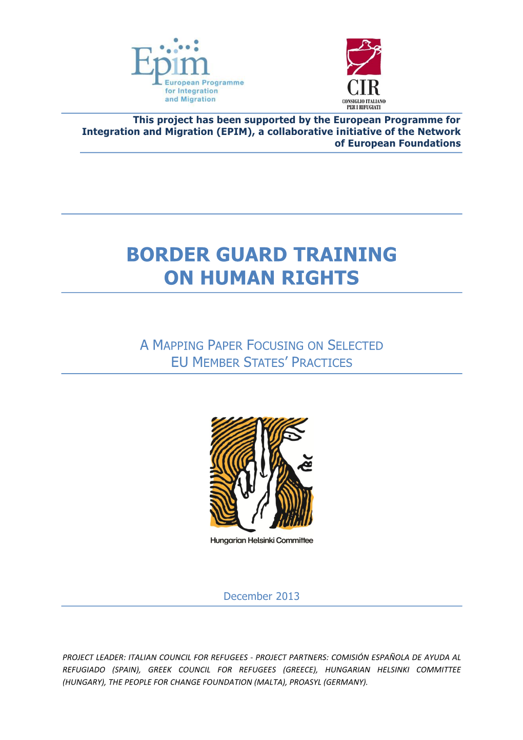 Border Guard Training on Human Rights