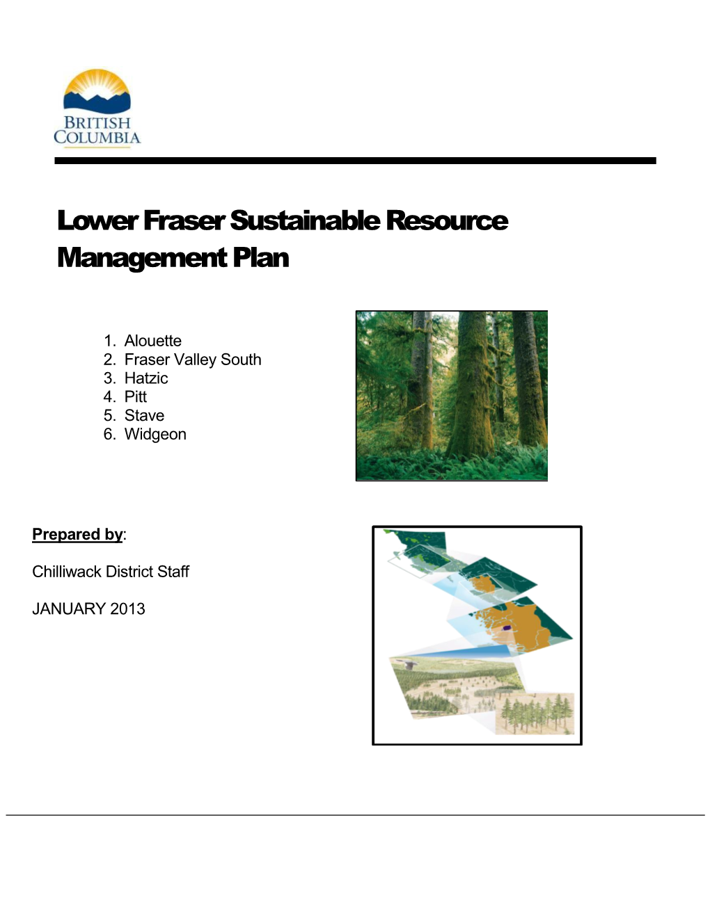 Lower Fraser Sustainable Resource Management Plan