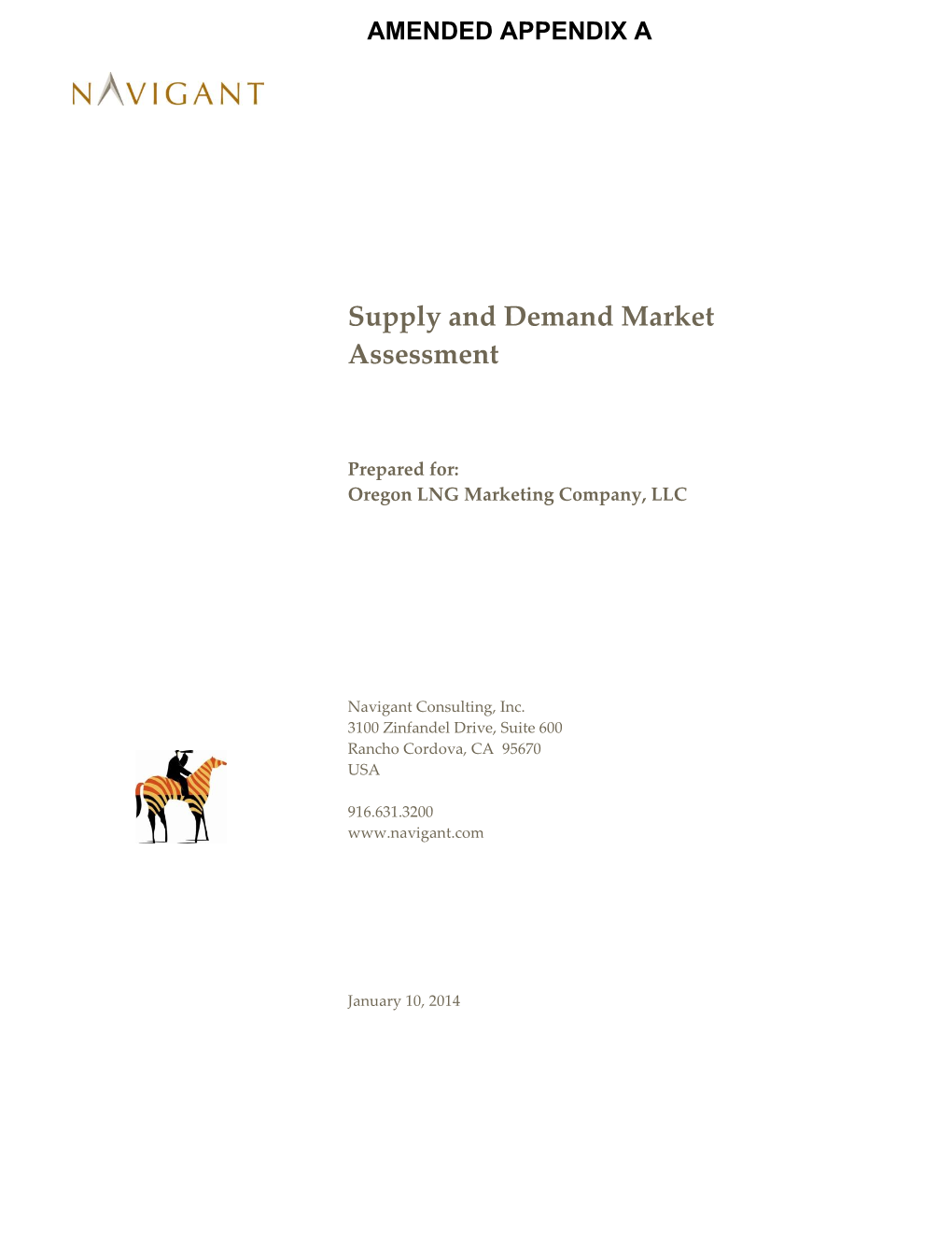 Supply and Demand Market Assessment