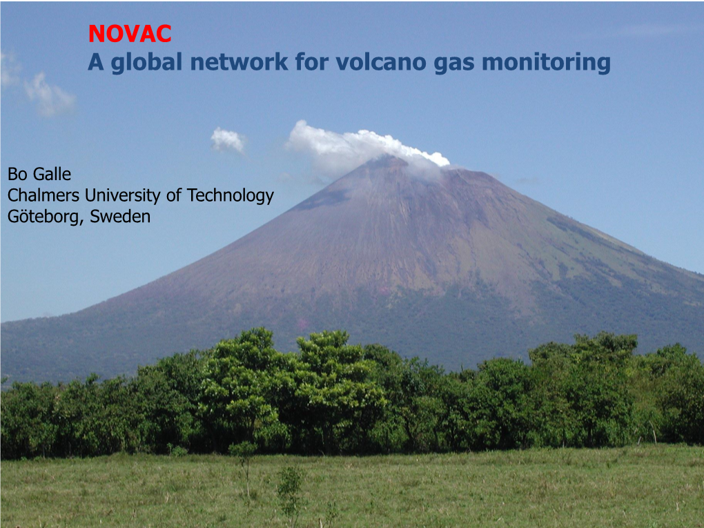 NOVAC a Global Network for Volcano Gas Monitoring