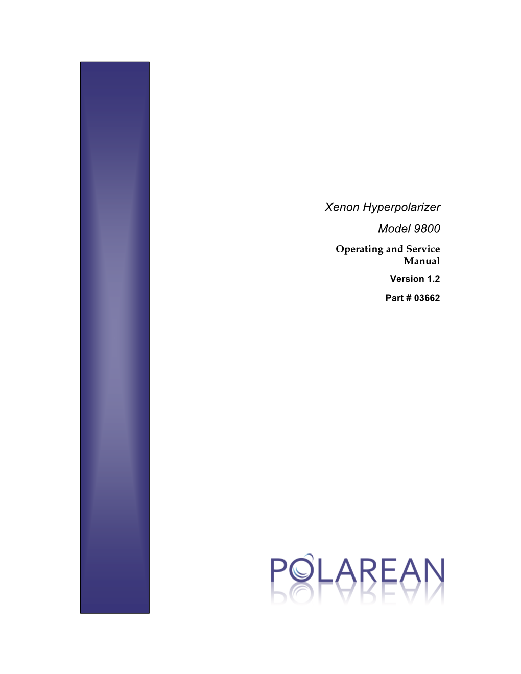 03662 Xenon Polarizer User Manual