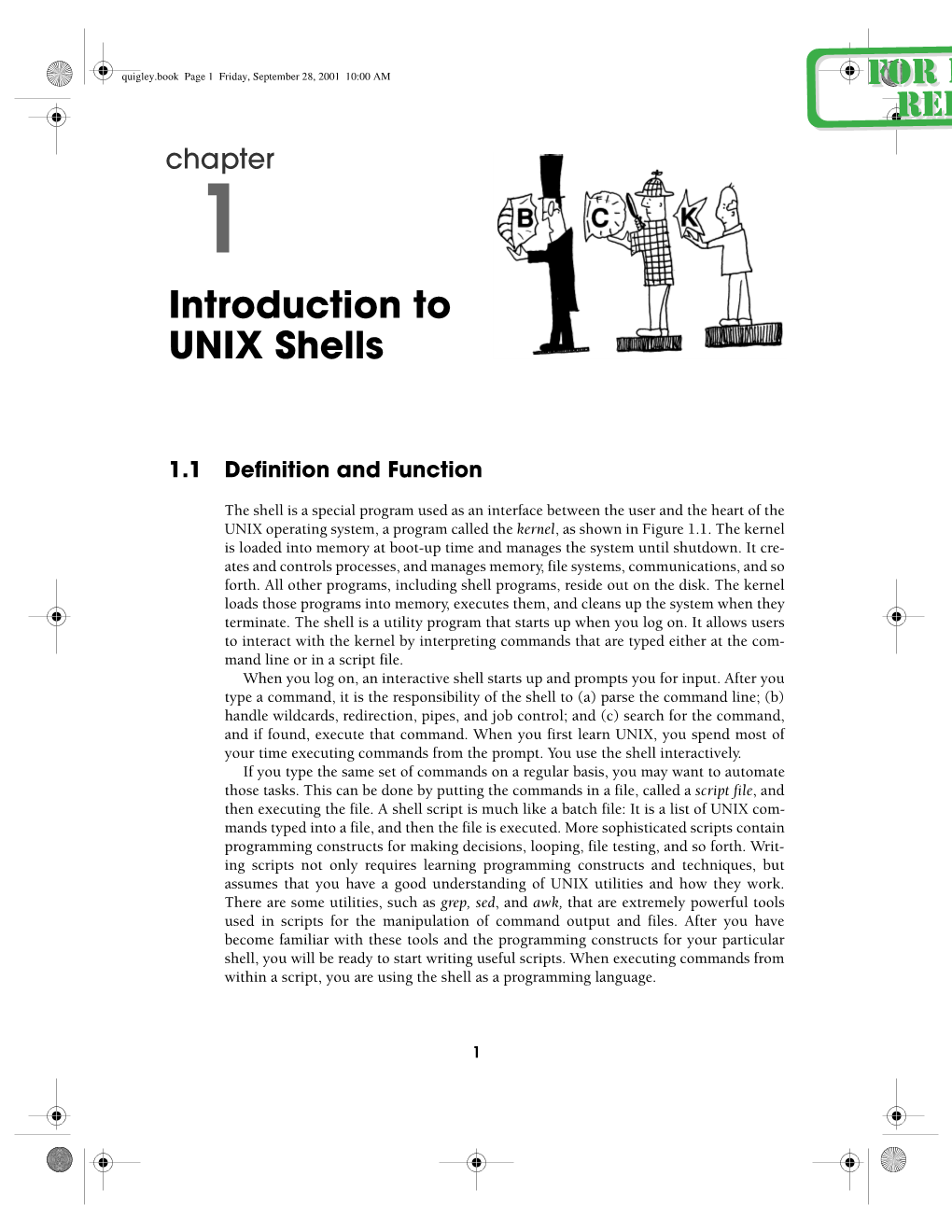 Introduction to UNIX Shells