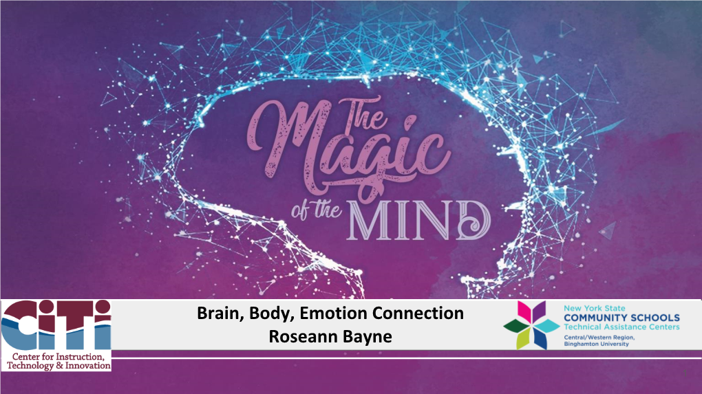 The Brain, Body, Emotional Connection Webinar