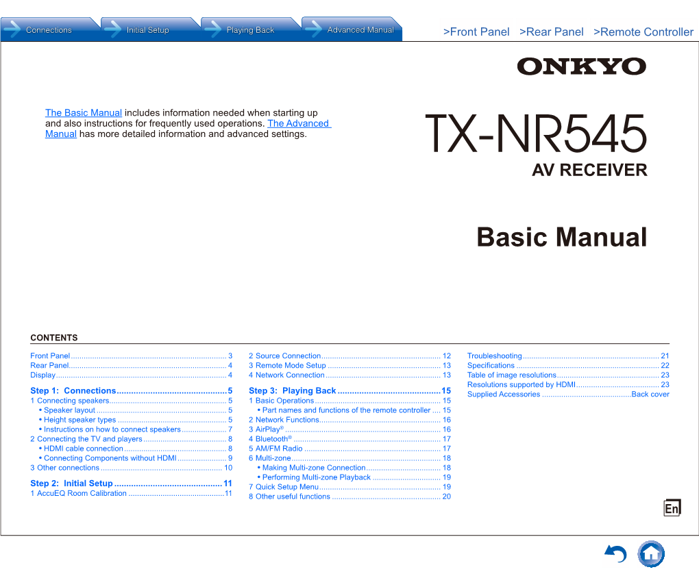 Tx-Nr545 Av Receiver