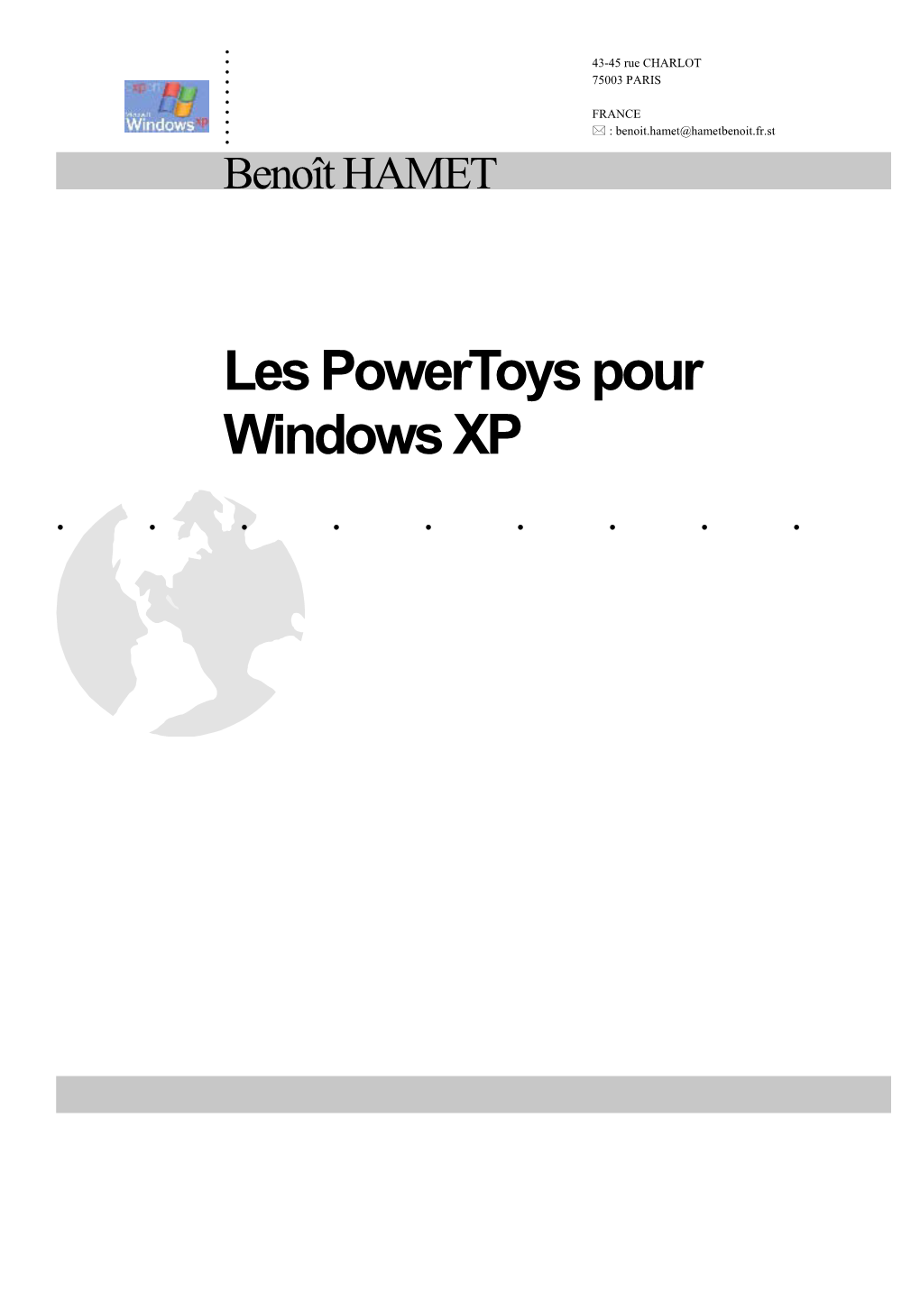 Les Powertoys Pour Windows XP