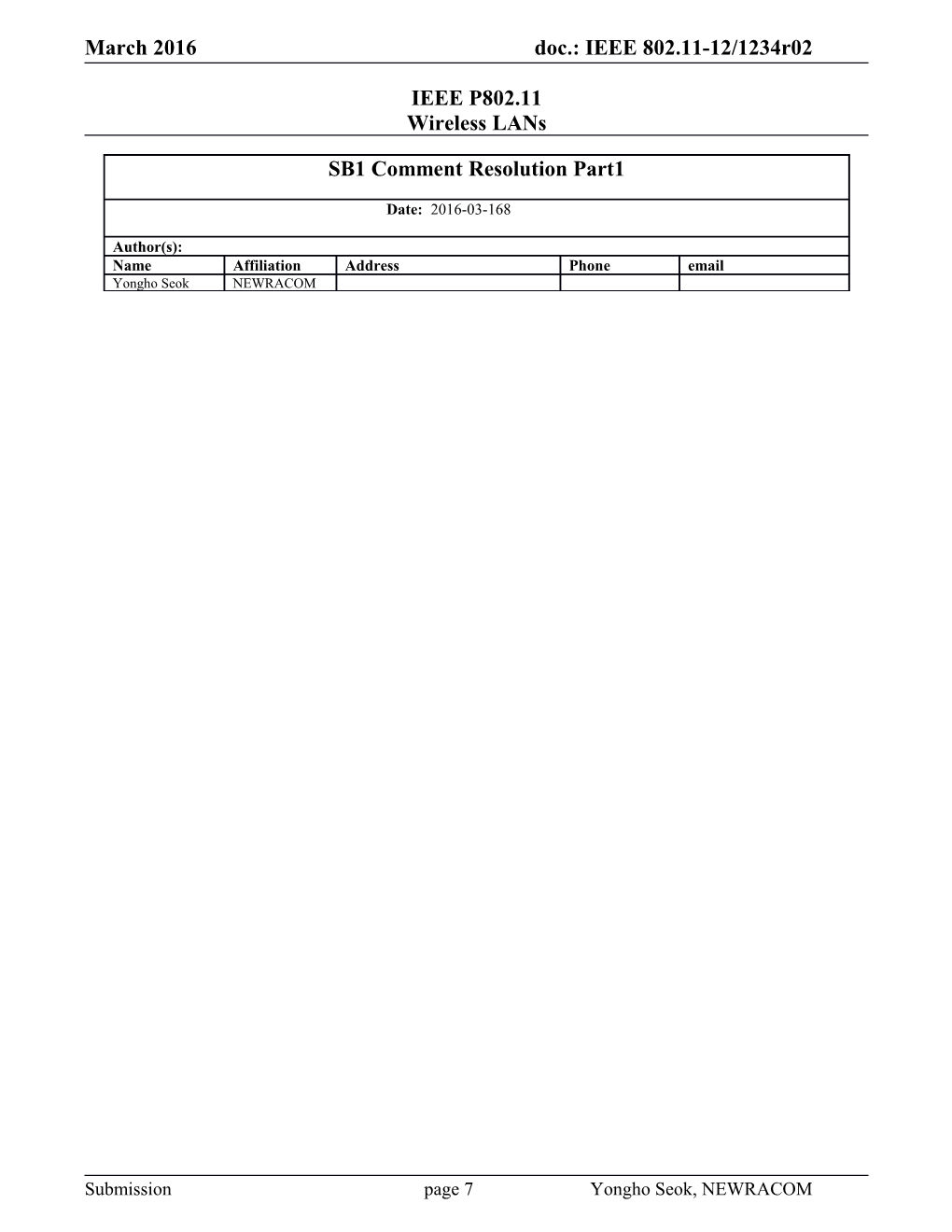 IEEE P802.11 Wireless Lans s32