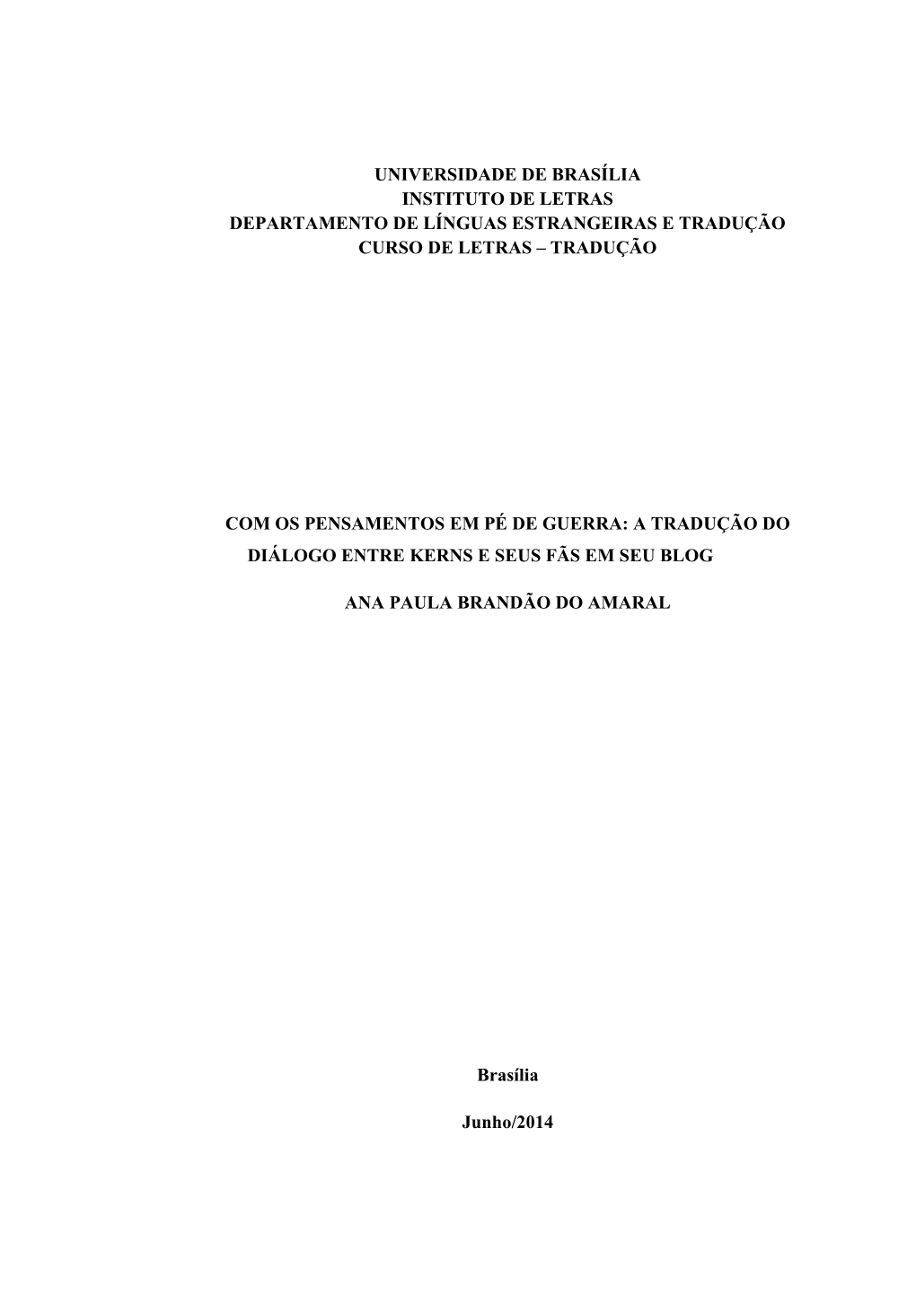 Tradução Curso De Letras – Tradução