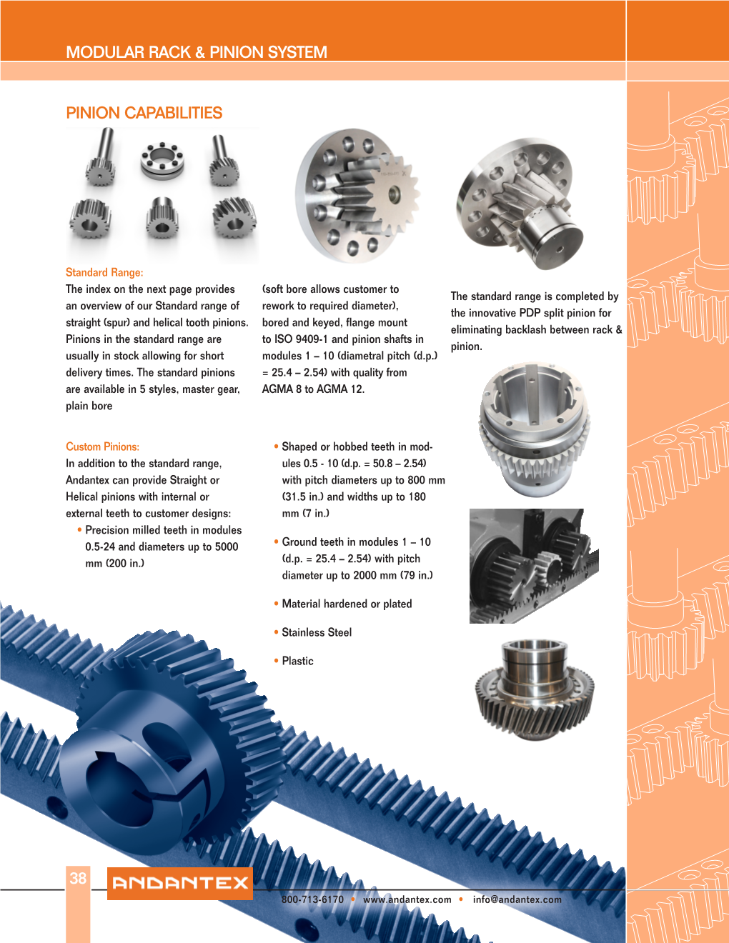 Modular Rack & Pinion System