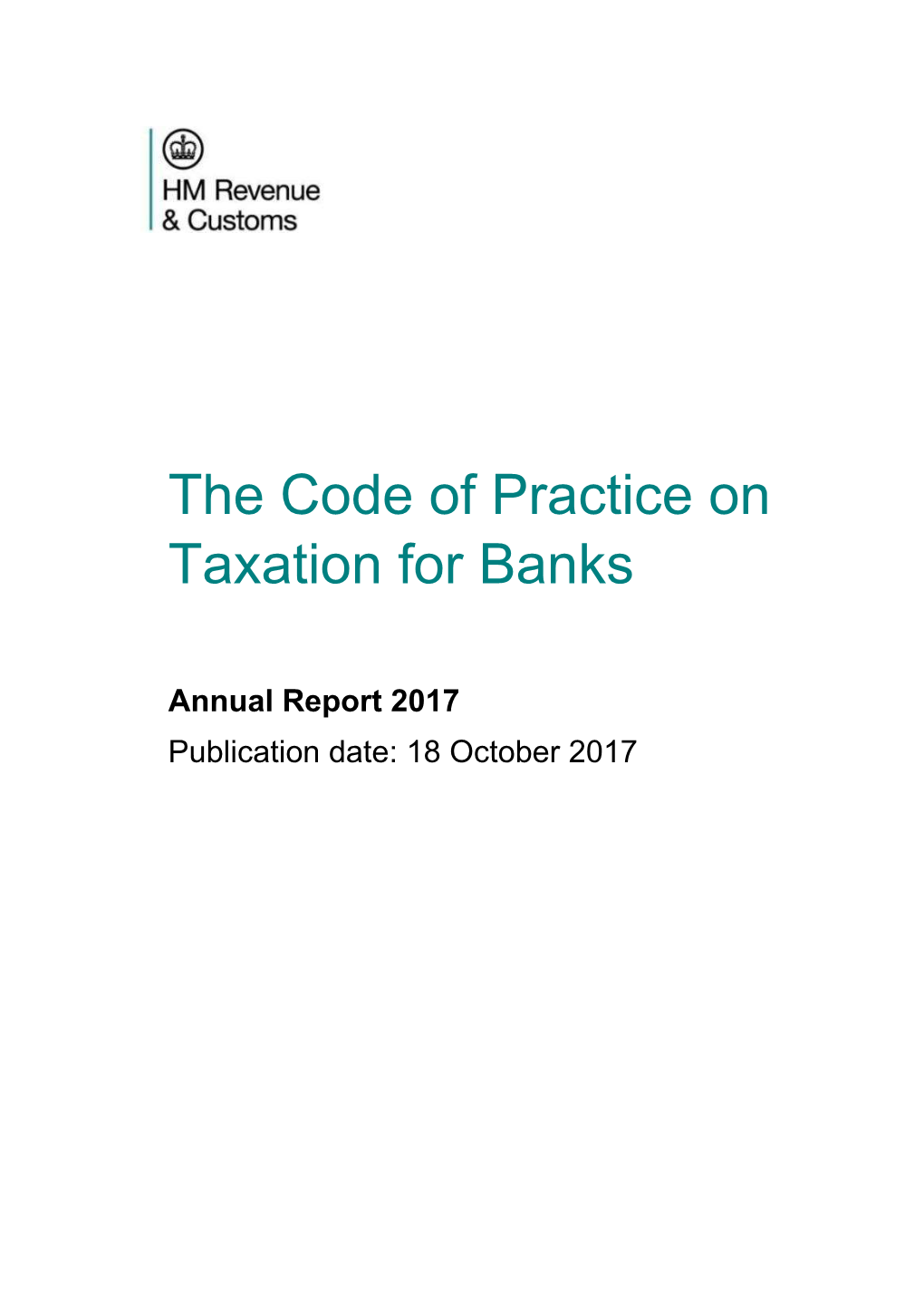 The Code of Practice on Taxation for Banks