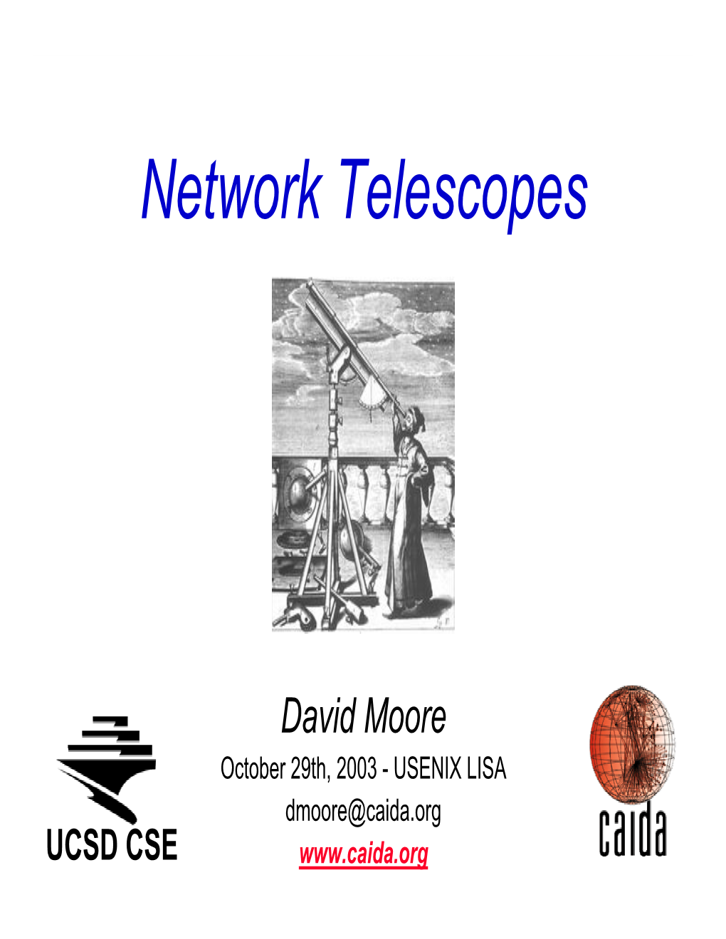 UCSD CSE Network Telescope