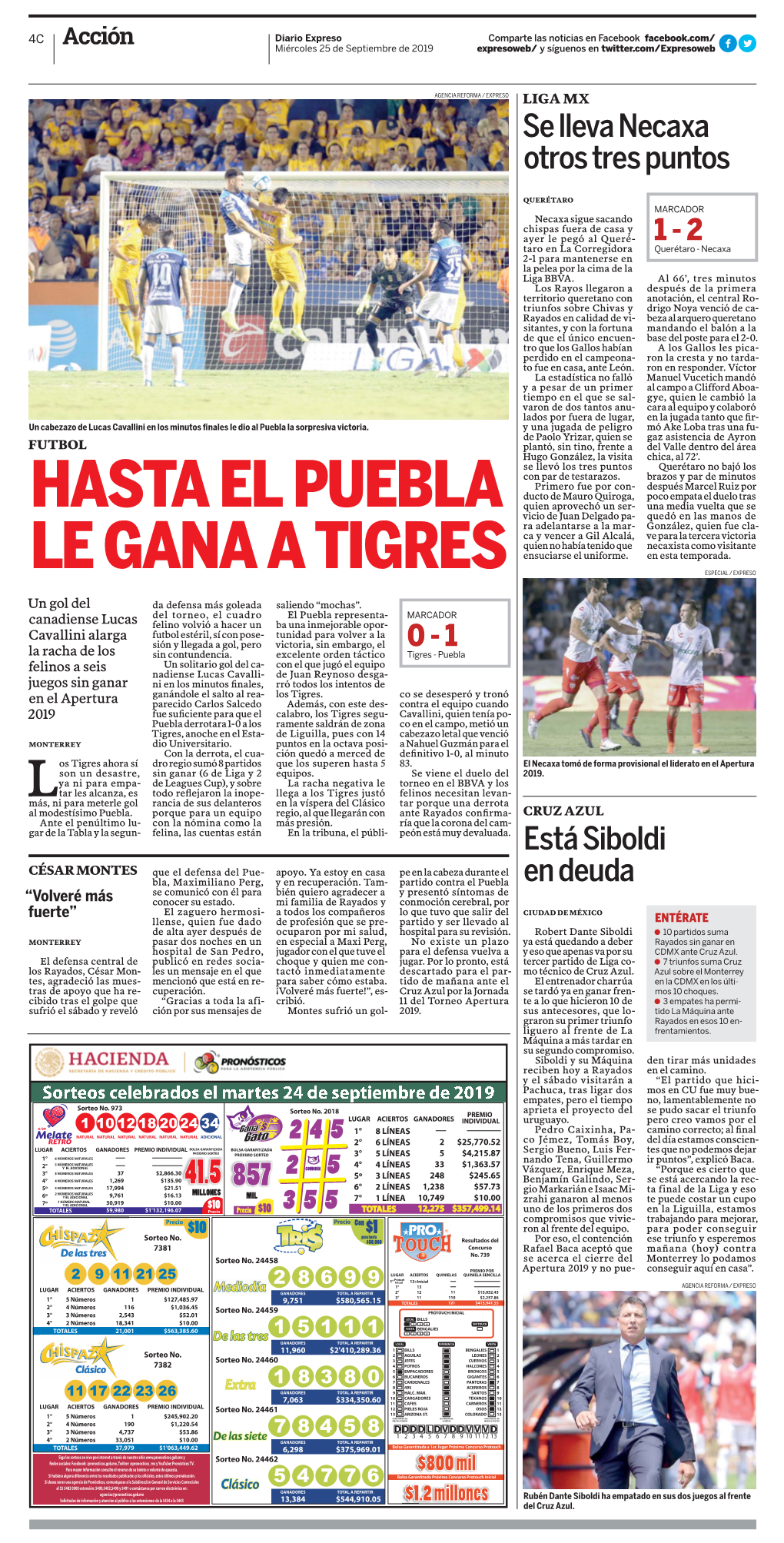 Hasta El Puebla Le Gana a Tigres