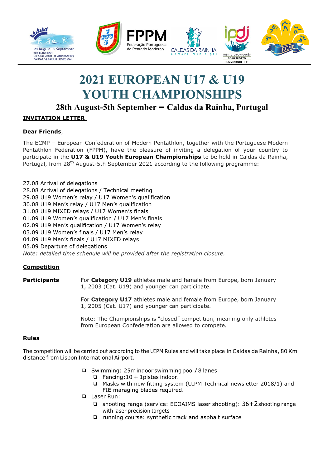 2021 European U17 & U19 Youth Championships