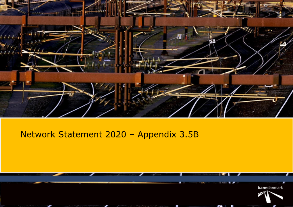 Network Statement 2020 – Appendix 3.5B