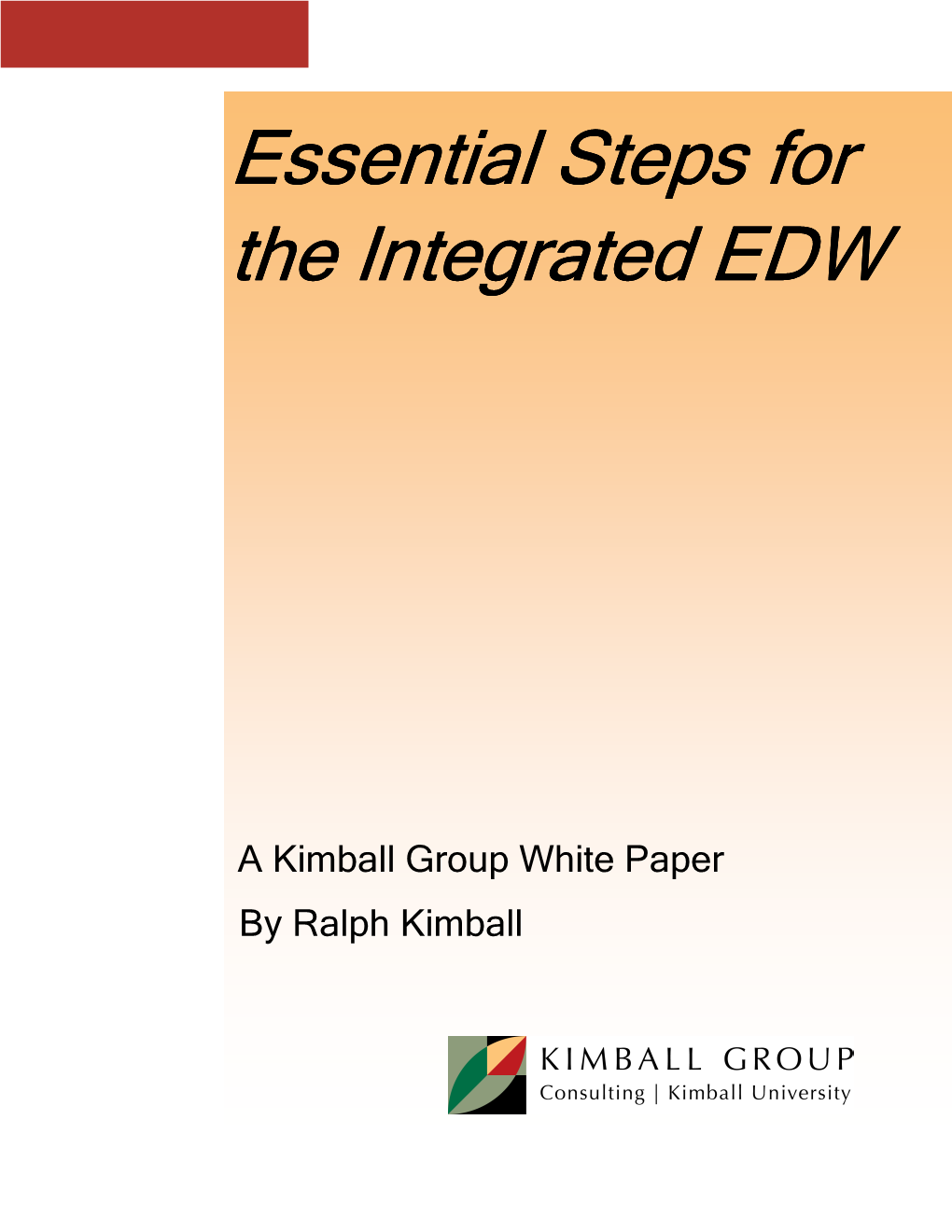 White Paper by Ralph Kimball