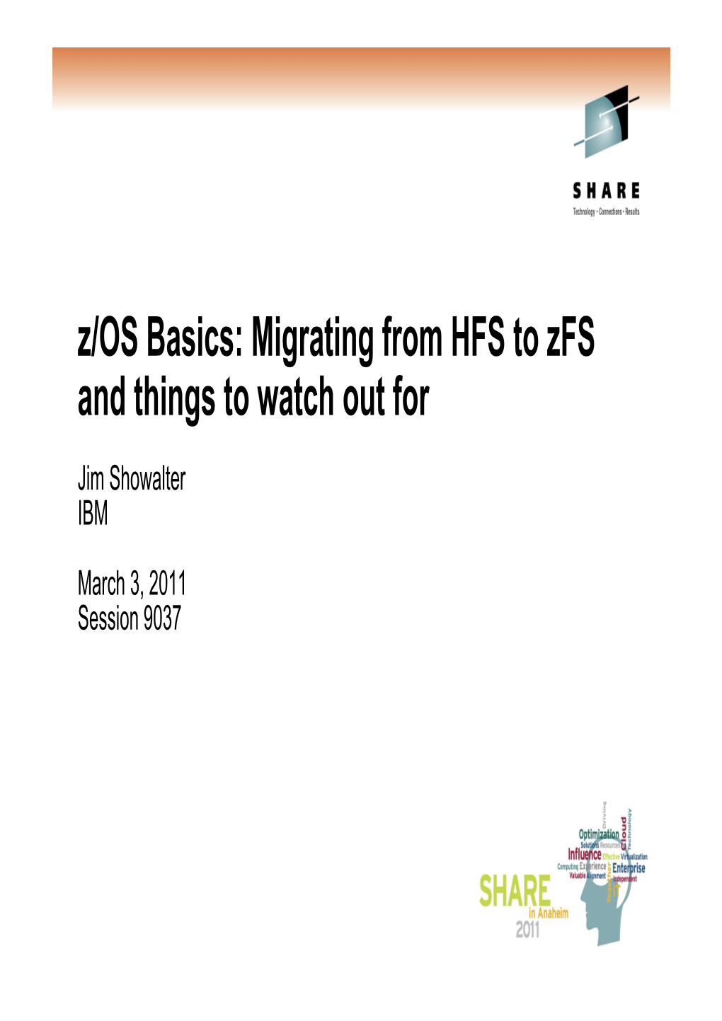 Z/OS Basics: Migrating from HFS to Zfs and Things to Watch out For