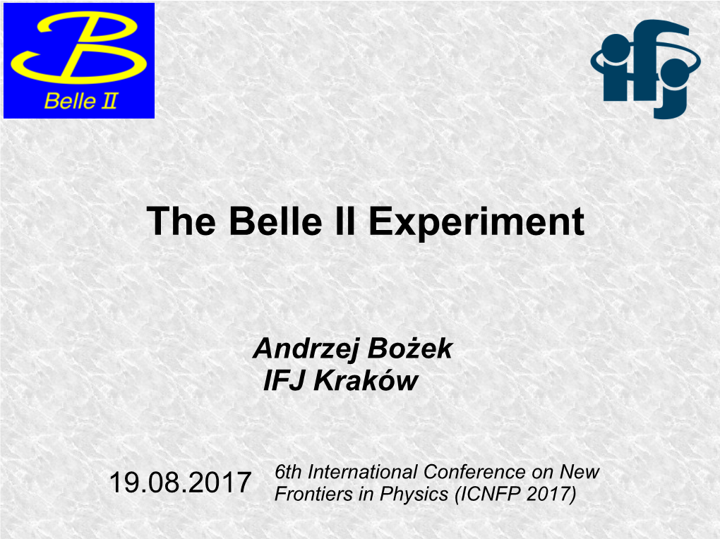 The Belle II Experiment