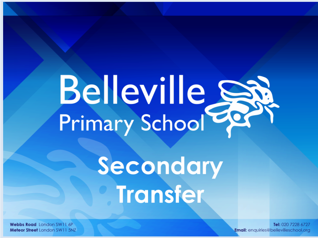 Secondary Transfer Presentation