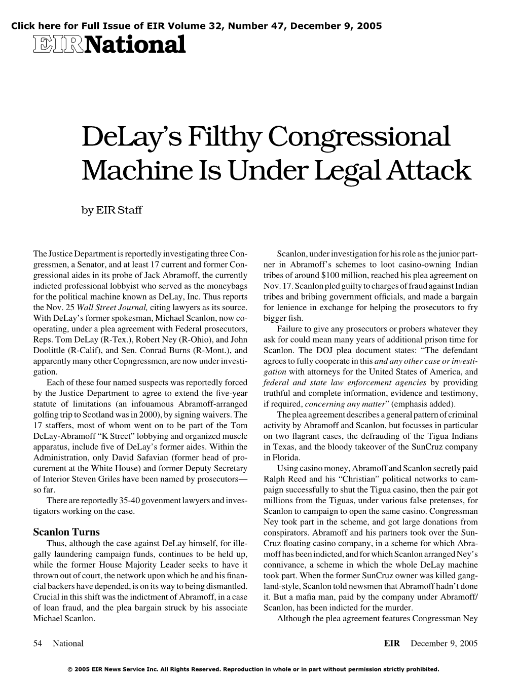Delay's Filthy Congressional Machine Is Under Legal Attack
