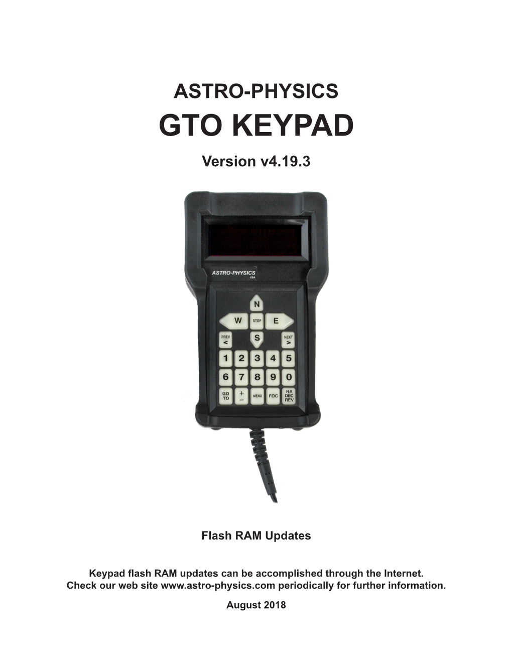 GTO KEYPAD Version V4.19.3 - DocsLib