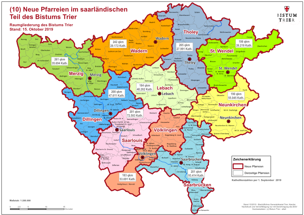 Neue Pfarreien Im Saarländischen Teil Des Bistums Trier