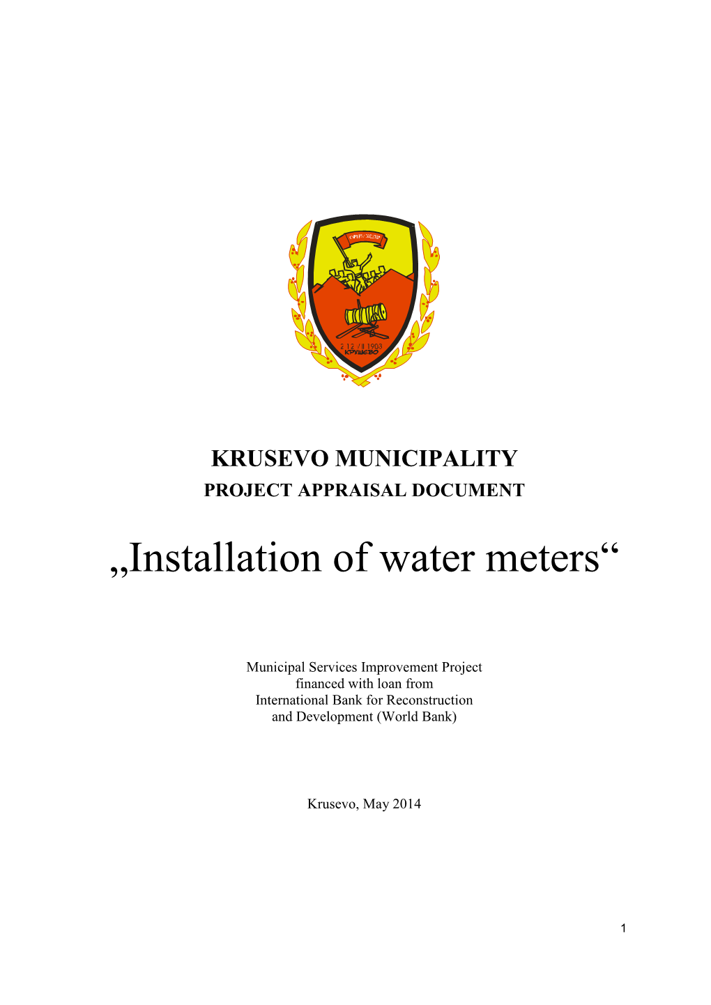 „Installation of Water Meters“