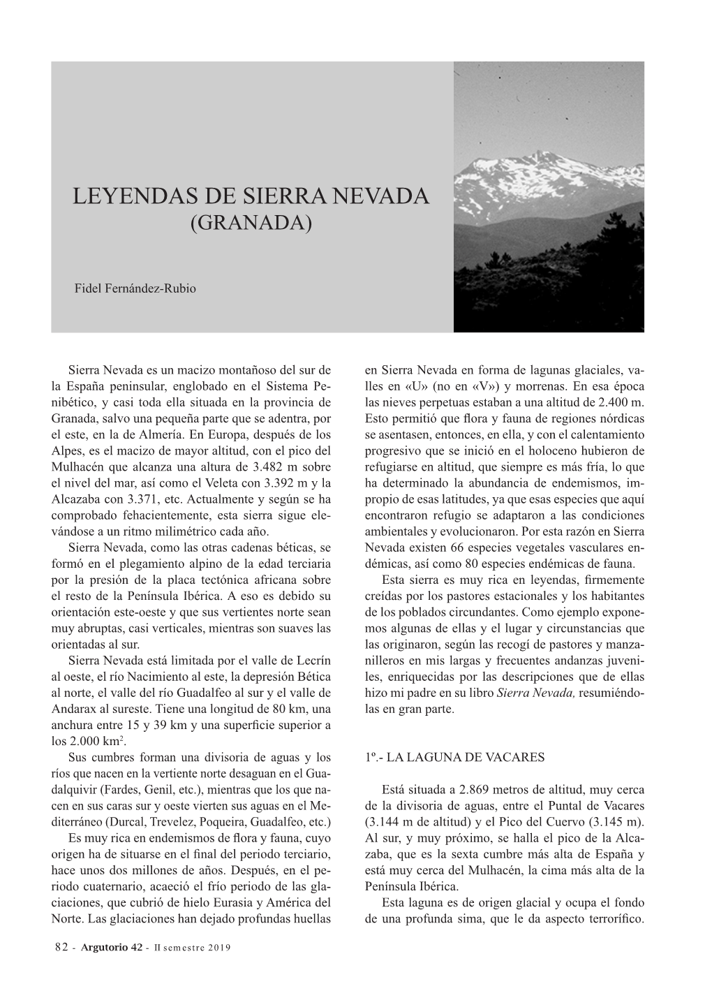 Leyendas De Sierra Nevada (Granada)