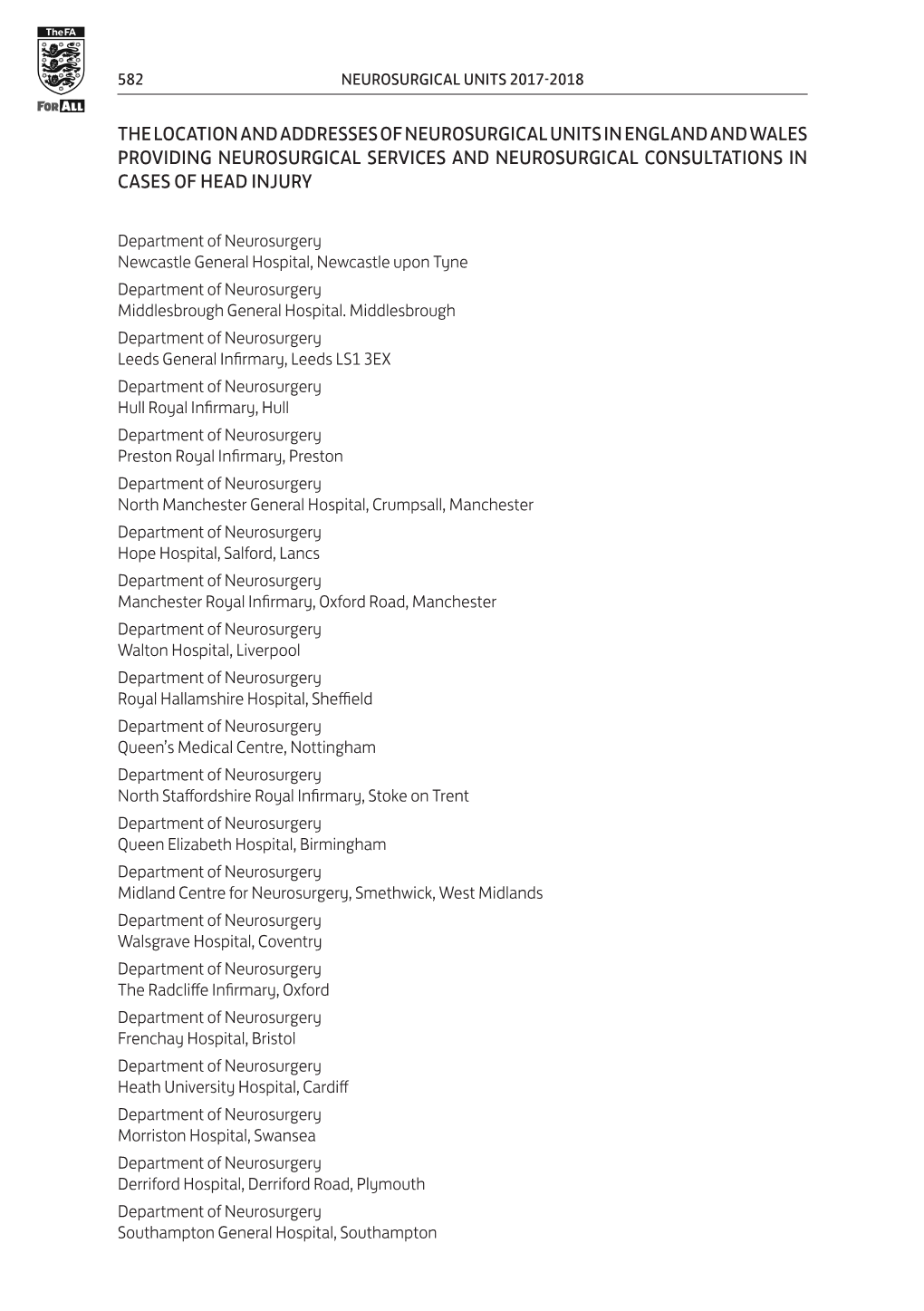 Neurosurgical Units 2017-2018