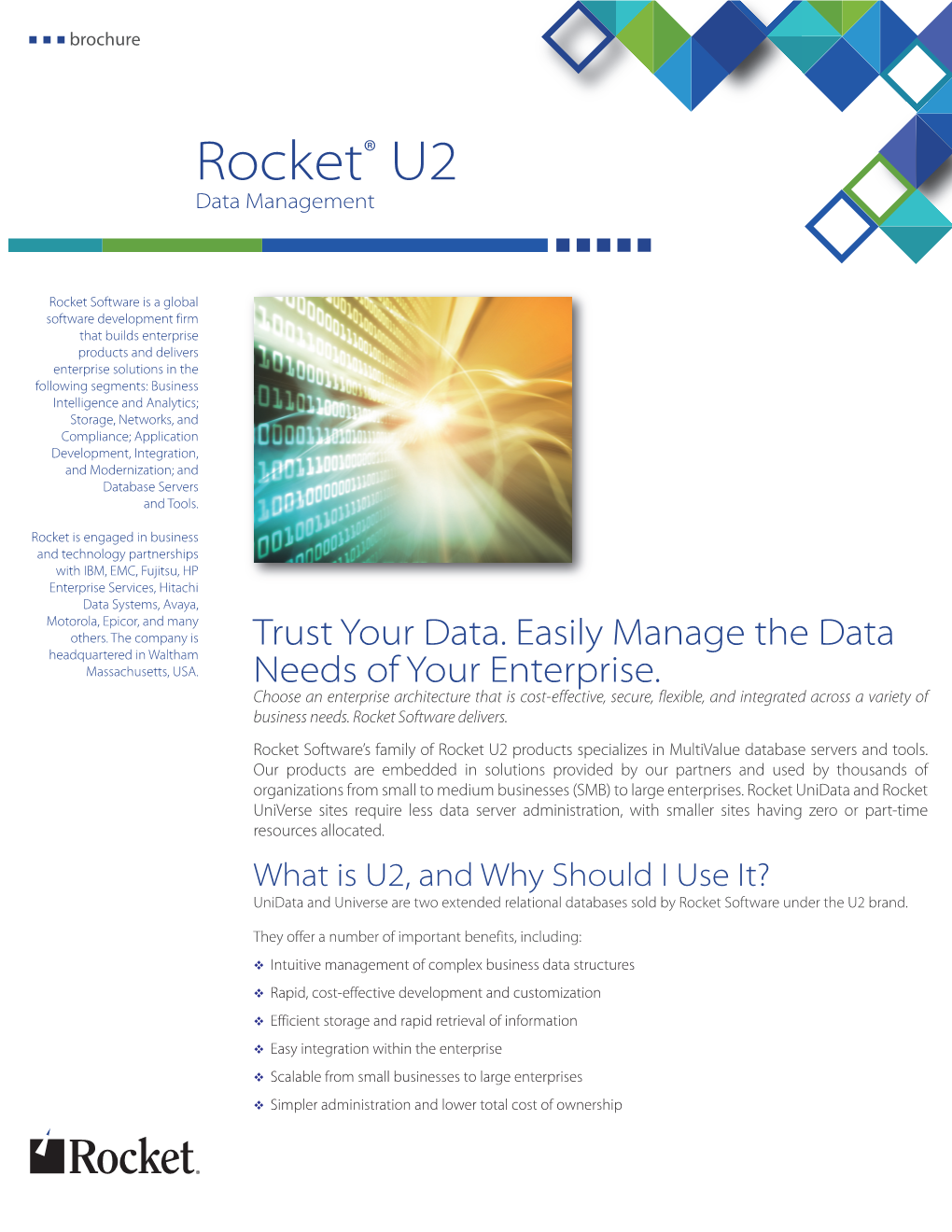 Rocket® U2 Data Management