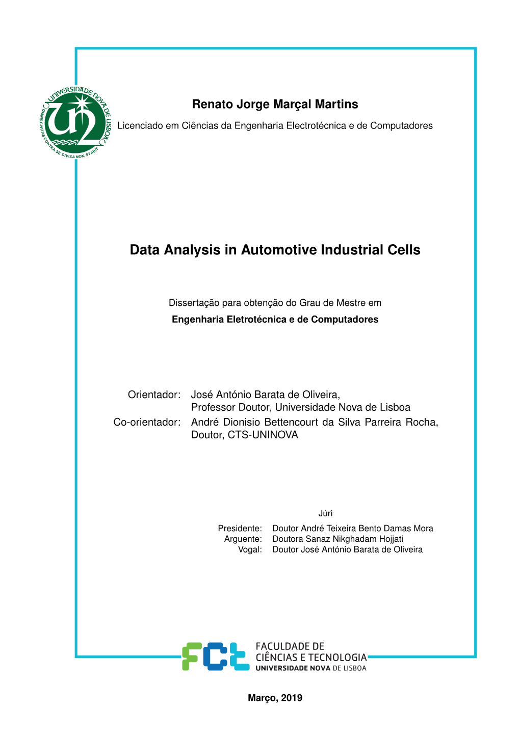 Data Analysis in Automotive Industrial Cells