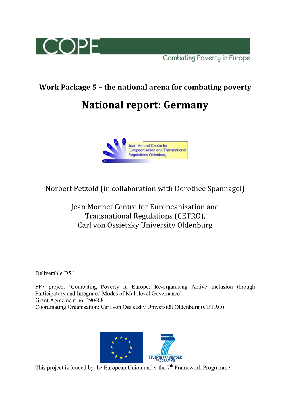 National Report: Germany