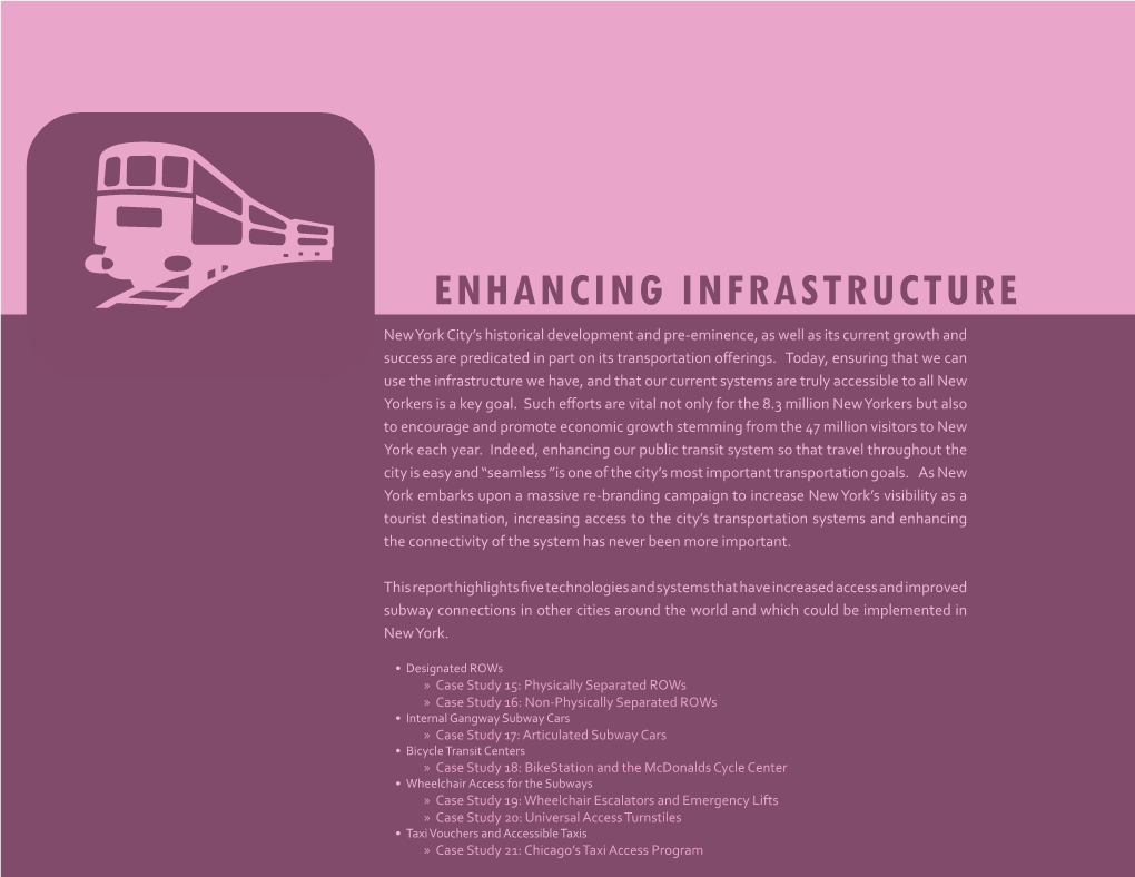 Enhancing Infrastructure