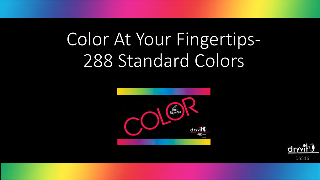 288 Standard Colors