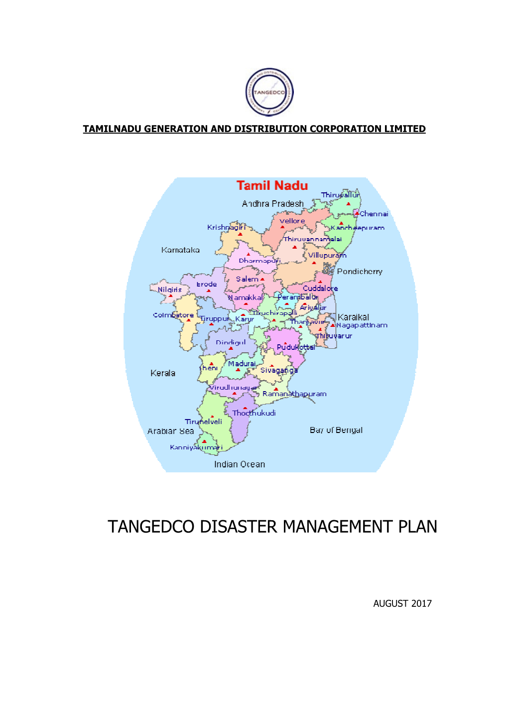 Tangedco Disaster Management Plan