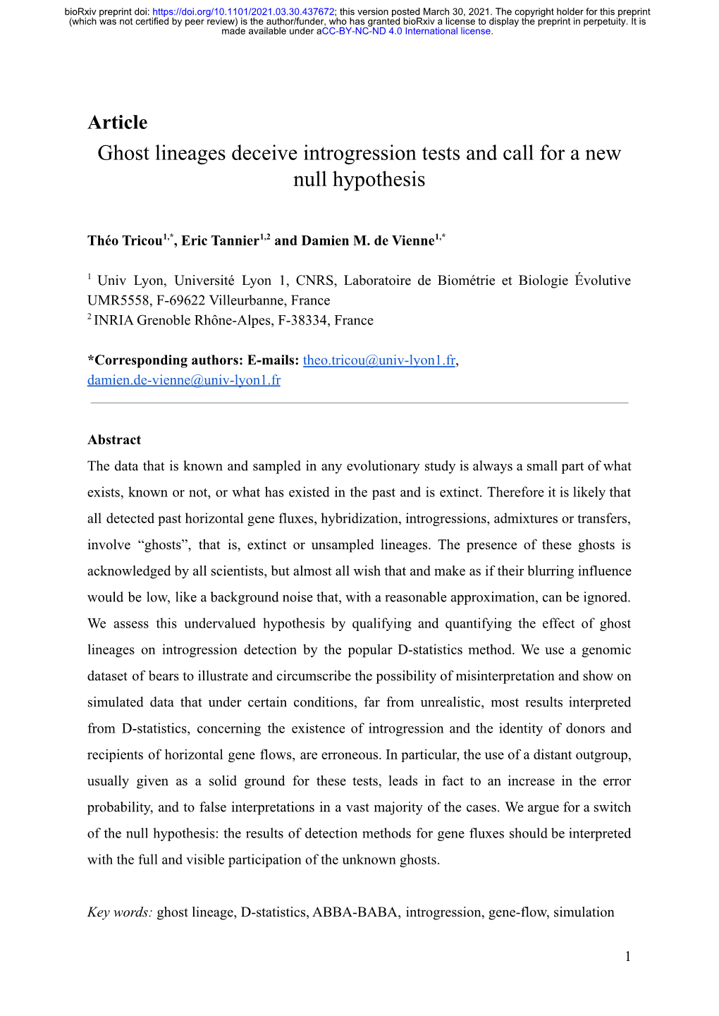 Ghost Lineages Deceive Introgression Tests and Call for a New Null Hypothesis