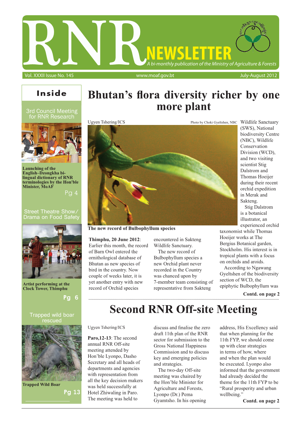 ICS RNR Newsletter July-August 2012