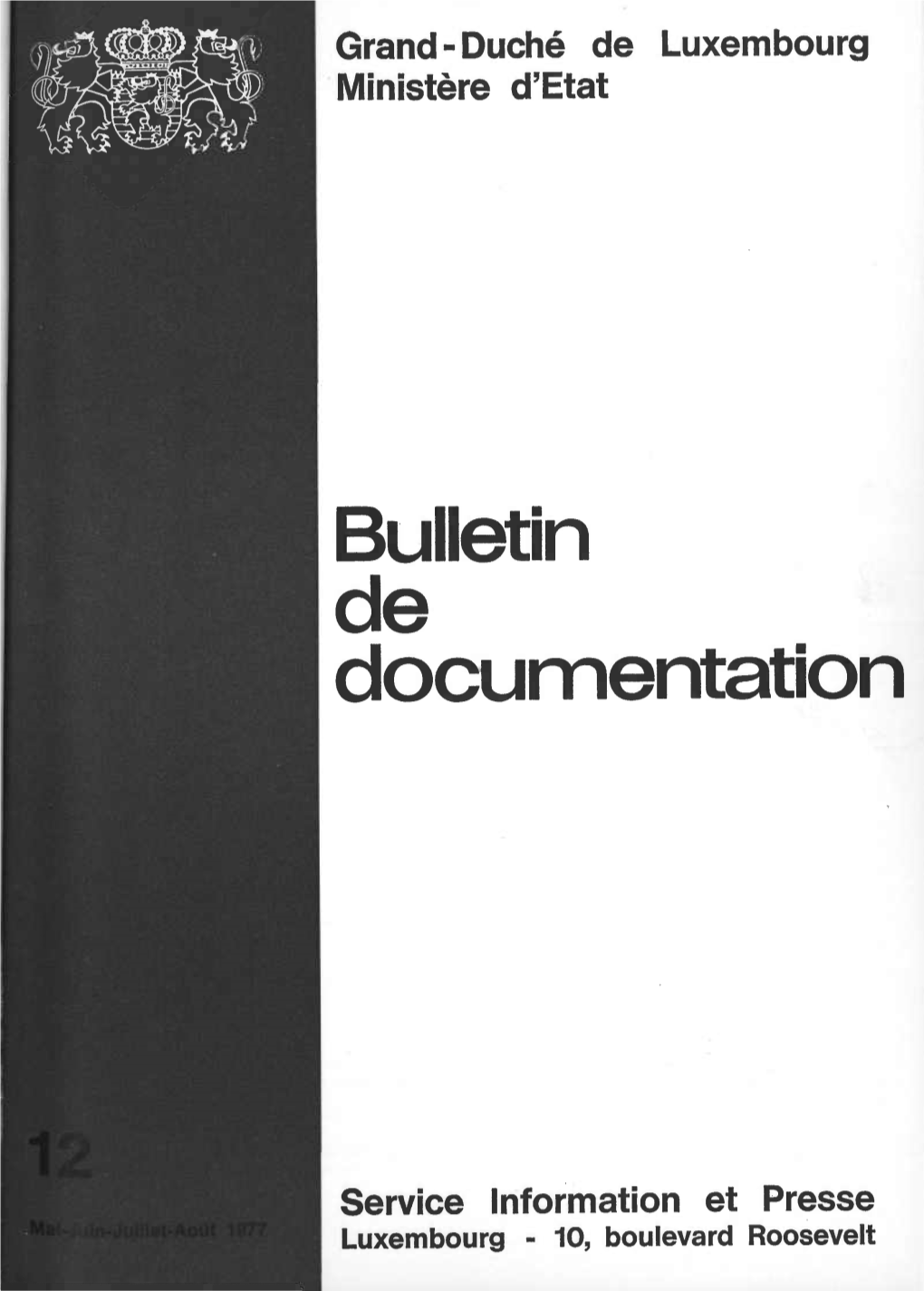 Bulletin De Documentation