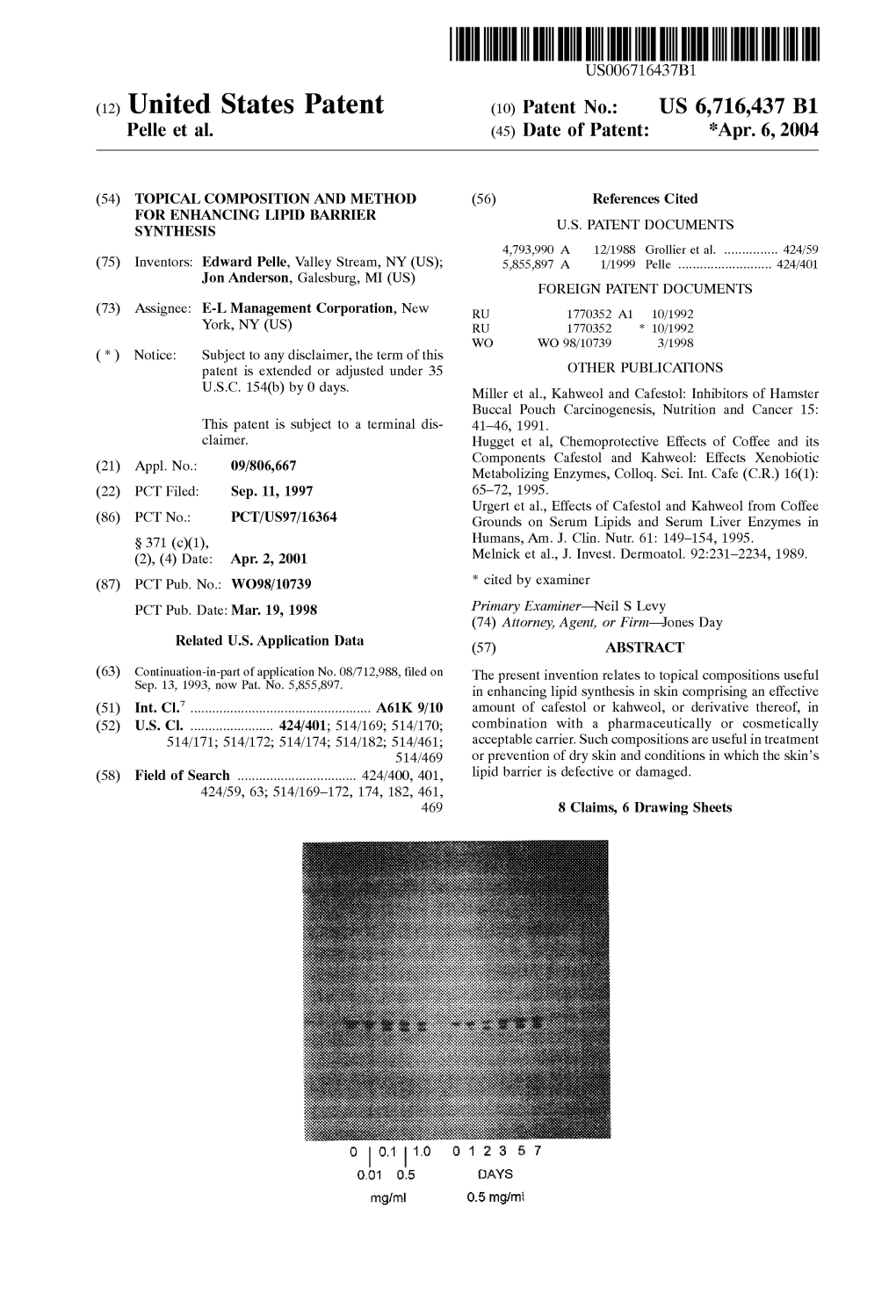 (12) United States Patent (10) Patent No.: US 6,716,437 B1 Pelle Et Al