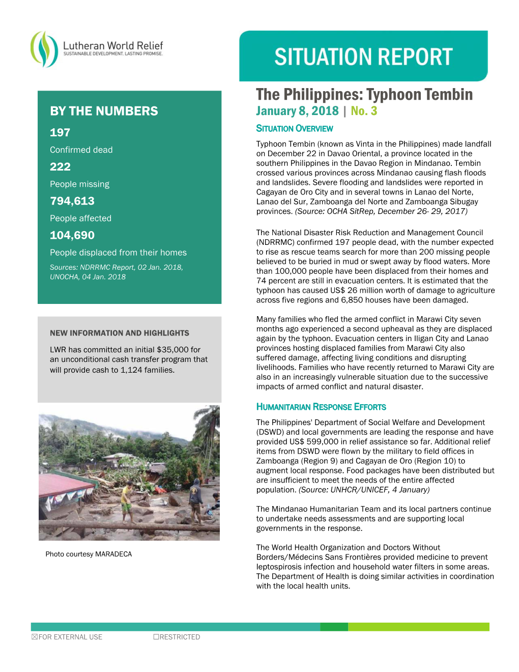 Typhoon Tembin by the NUMBERS January 8, 2018 | No