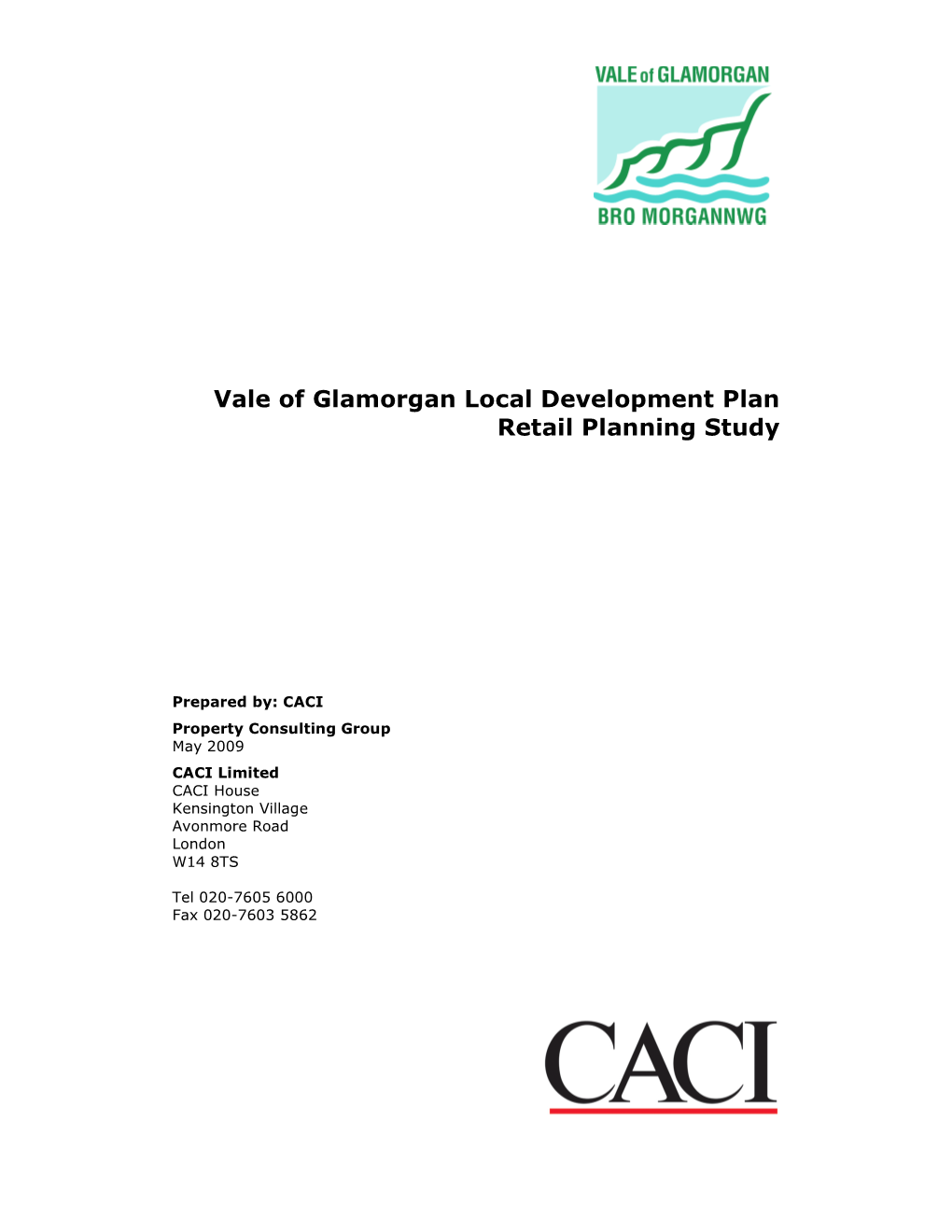 Vale of Glamorgan Local Development Plan Retail Planning Study